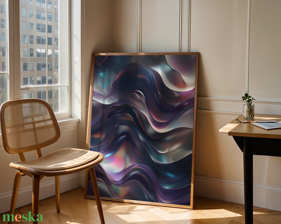 Folyékony Fém Hatású Absztrakt Poszter - Digitális Letöltés - otthon & életmód - dekoráció - kép & falikép - poszter - Meska.hu