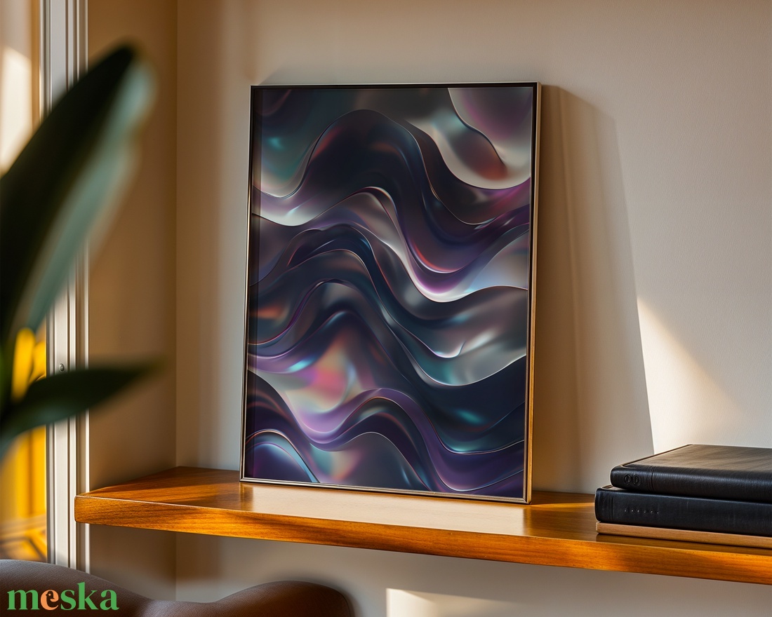 Folyékony Fém Hatású Absztrakt Poszter - Digitális Letöltés - otthon & életmód - dekoráció - kép & falikép - poszter - Meska.hu