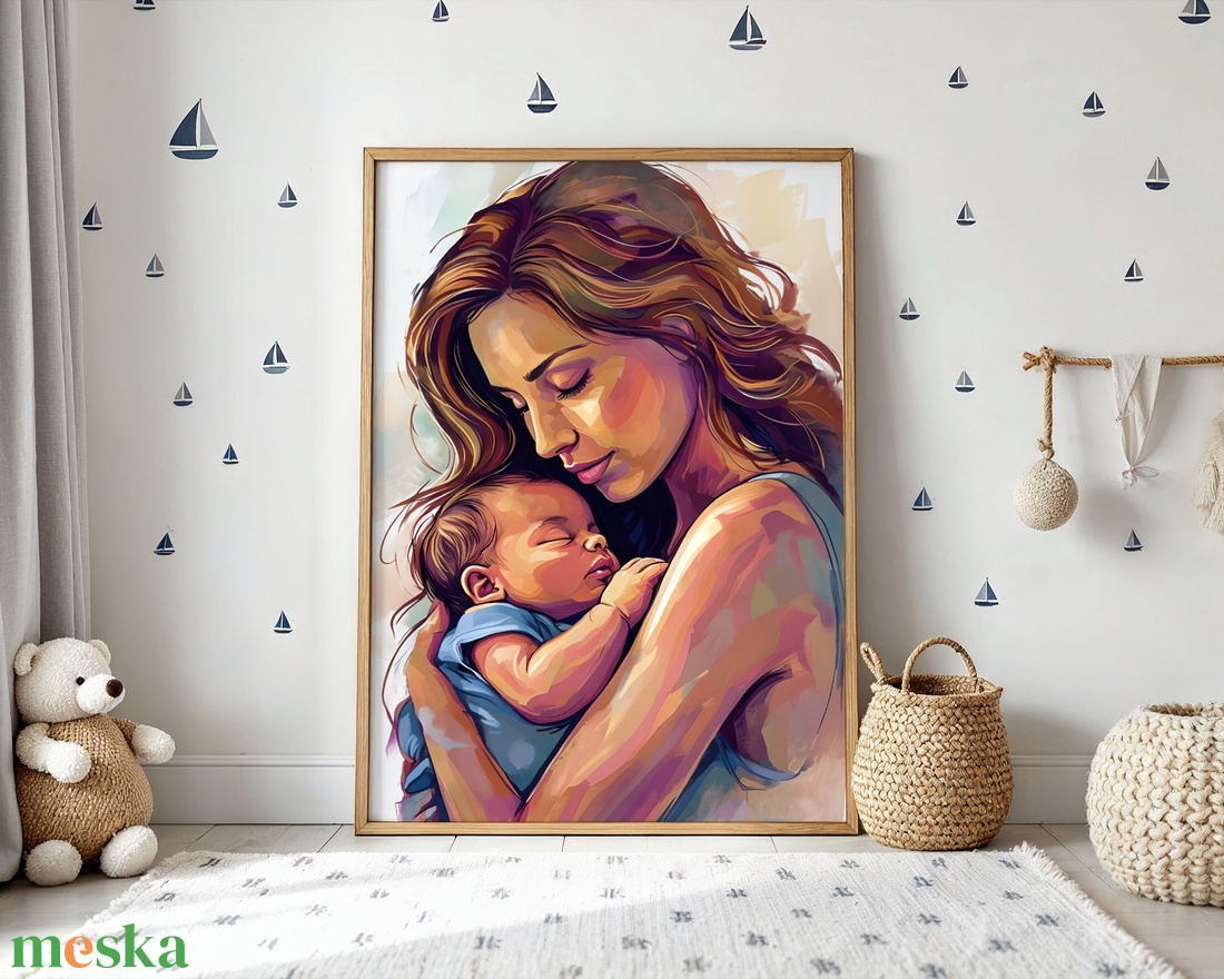 Anya és Gyermeke  - Digitális Letöltés - otthon & életmód - dekoráció - kép & falikép - poszter - Meska.hu