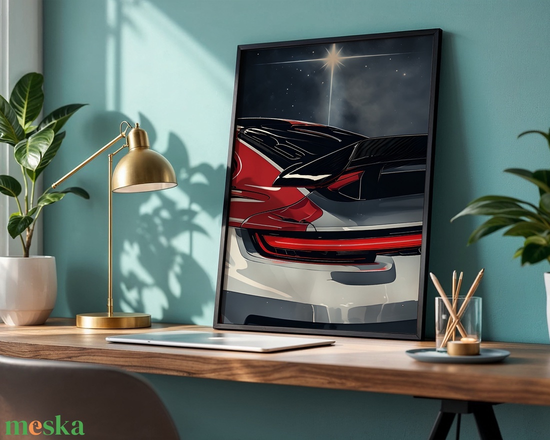 Kozmikus Sebesség - Modern Sportautó Poszter - Digitális Letöltés - otthon & életmód - dekoráció - kép & falikép - poszter - Meska.hu