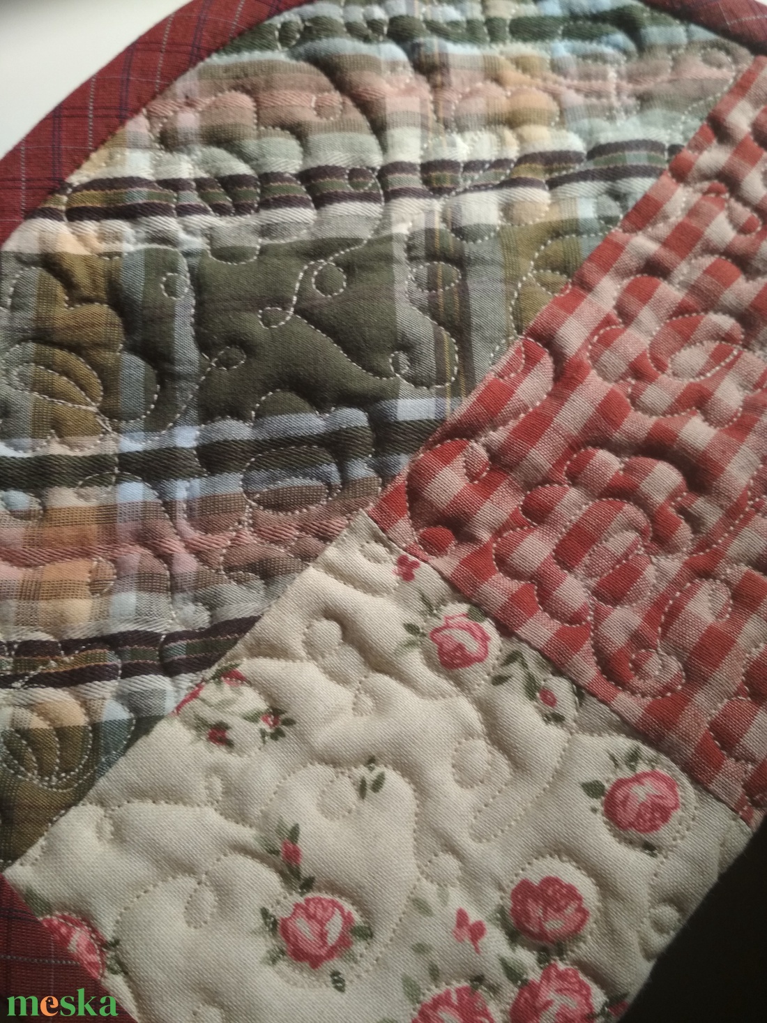 Patchwork, quilt neszesszer, rózsás - táska & tok - neszesszer - Meska.hu Patchwork, quilt neszesszer, rózsás - táska & tok - neszesszer - Meska.hu