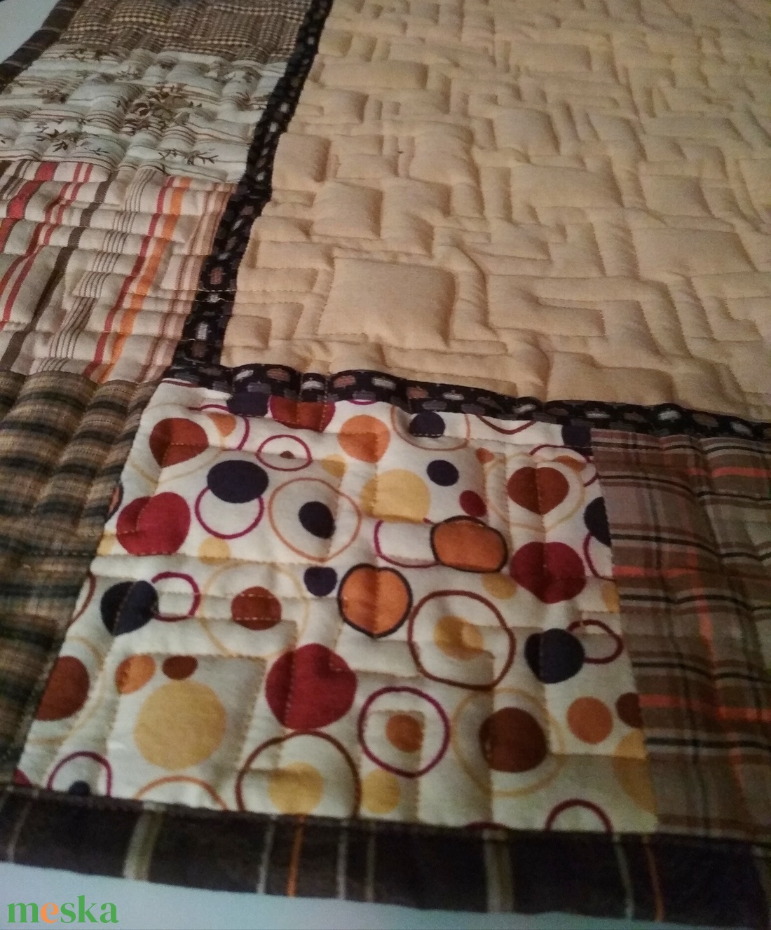 Barna patchwork-quilt párnahuzat (Jysk méret) - otthon & életmód - lakástextil - párna & párnahuzat - Meska.hu Barna patchwork-quilt párnahuzat (Jysk méret) - otthon & életmód - lakástextil - párna & párnahuzat - Meska.hu