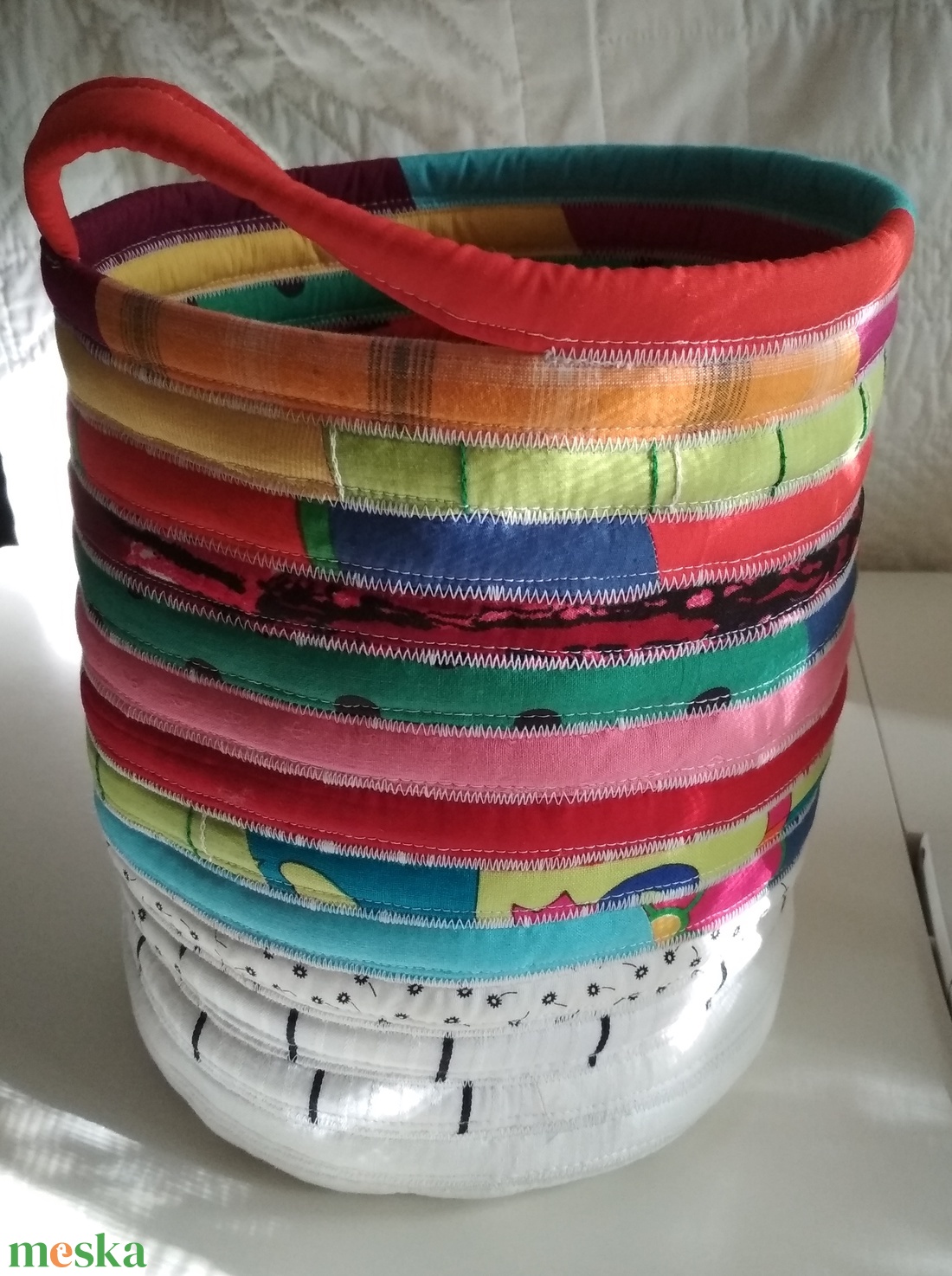 Textil tároló bohém színvilággal - otthon & életmód - tárolás & rendszerezés - tárolókosár - Meska.hu Textil tároló bohém színvilággal - otthon & életmód - tárolás & rendszerezés - tárolókosár - Meska.hu