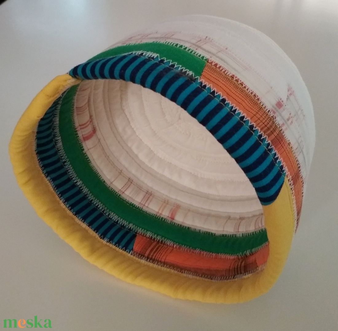 Textil tároló, zöld-kék-sárga - otthon & életmód - tárolás & rendszerezés - tárolókosár - Meska.hu Textil tároló, zöld-kék-sárga - otthon & életmód - tárolás & rendszerezés - tárolókosár - Meska.hu