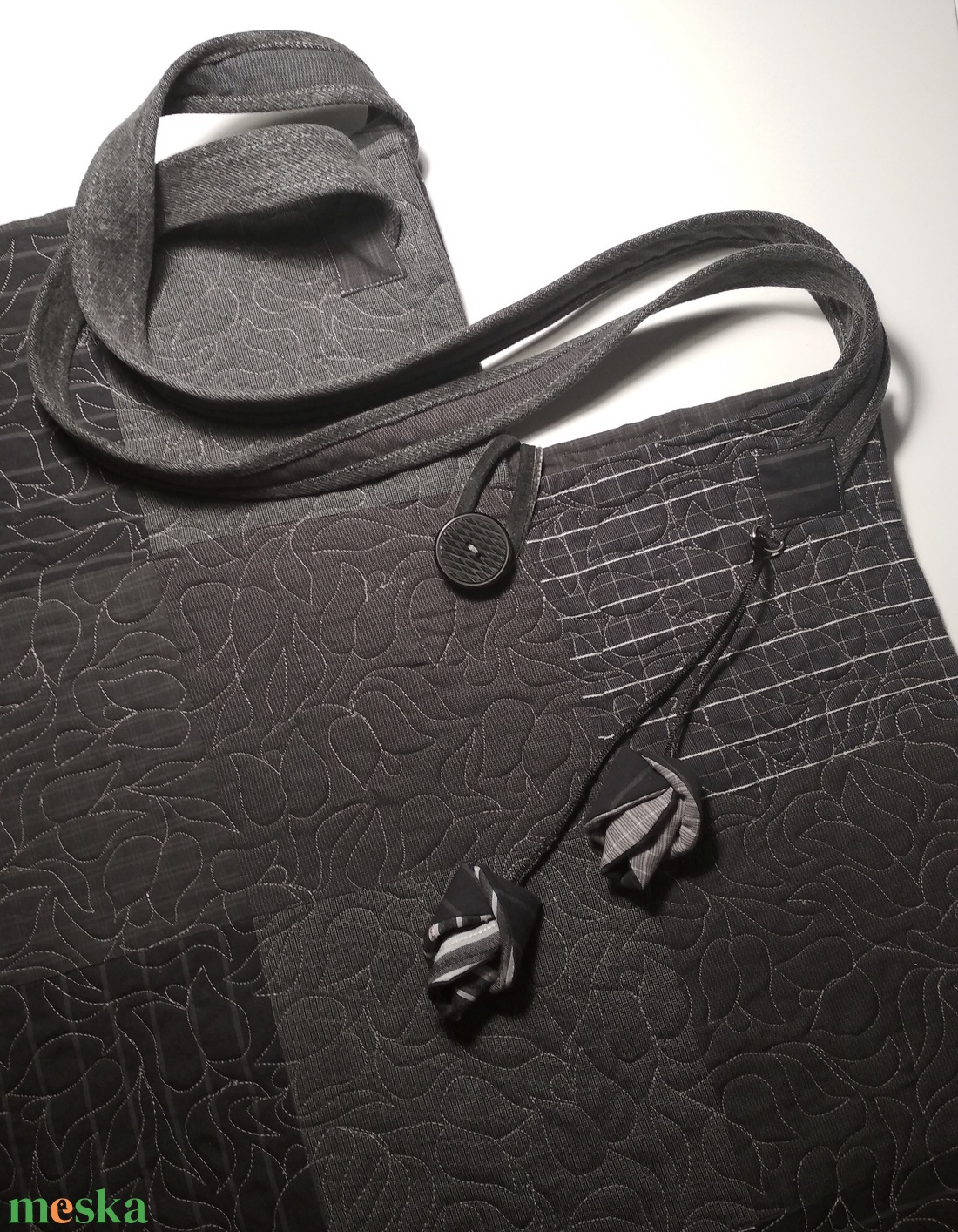 Tulipános válltáska - táska & tok - kézitáska & válltáska - nagy pakolós táska - Meska.hu