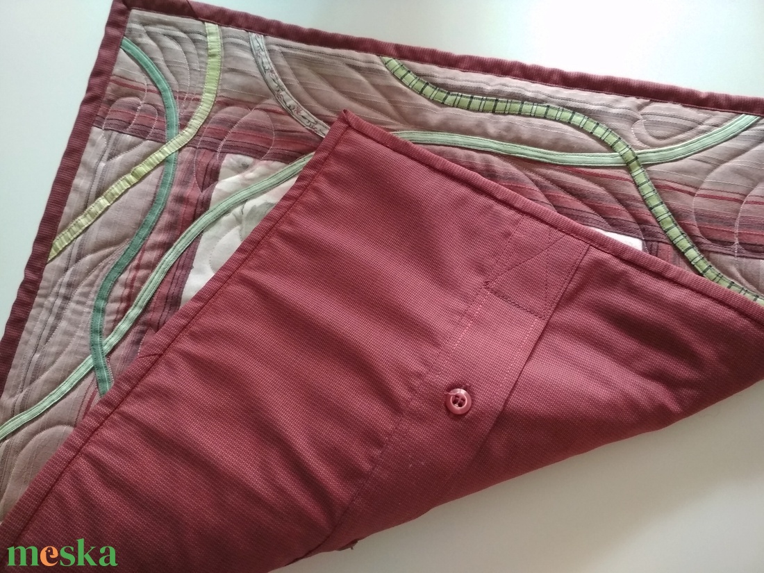 Rózsás patchwork és quilt párnahuzat - otthon & életmód - lakástextil - párna & párnahuzat - díszpárnahuzat - Meska.hu