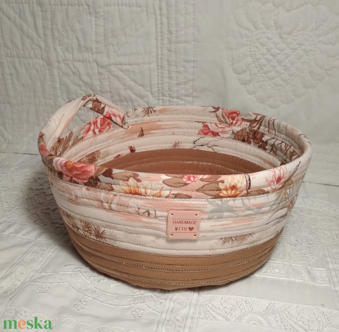 'Japán tavasz' textil tároló - otthon & életmód - tárolás & rendszerezés - tárolókosár - Meska.hu