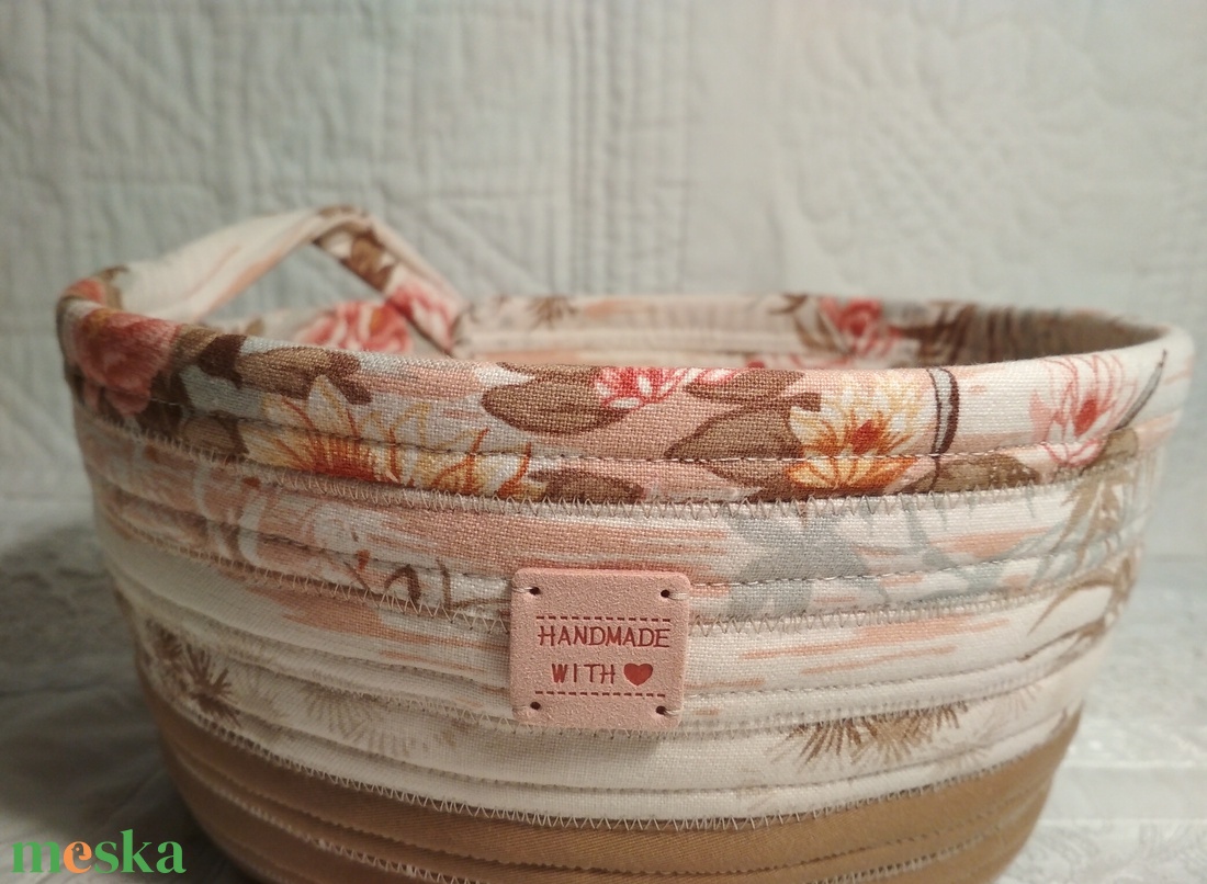 'Japán tavasz' textil tároló - otthon & életmód - tárolás & rendszerezés - tárolókosár - Meska.hu