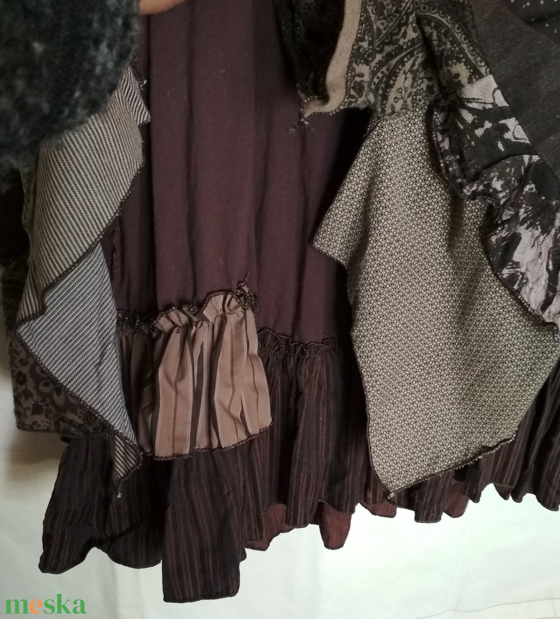 'Jungle' khaki-barna kötényruha - ruha & divat - női ruha - ruha - Meska.hu