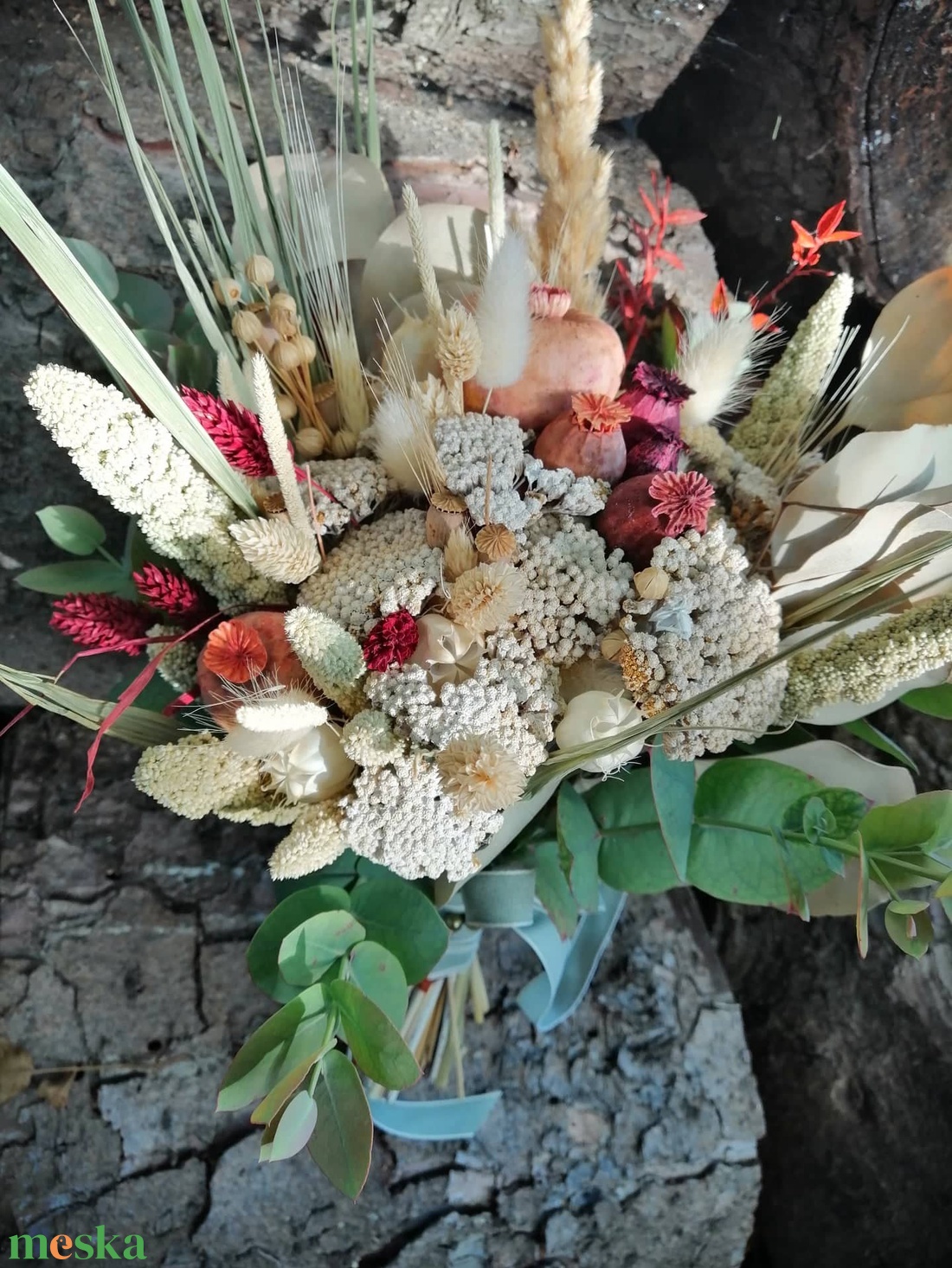 Menyasszonyi csokor szárított festett virágokból - esküvő - menyasszonyi- és dobócsokor - Meska.hu Menyasszonyi csokor szárított festett virágokból - esküvő - menyasszonyi- és dobócsokor - Meska.hu