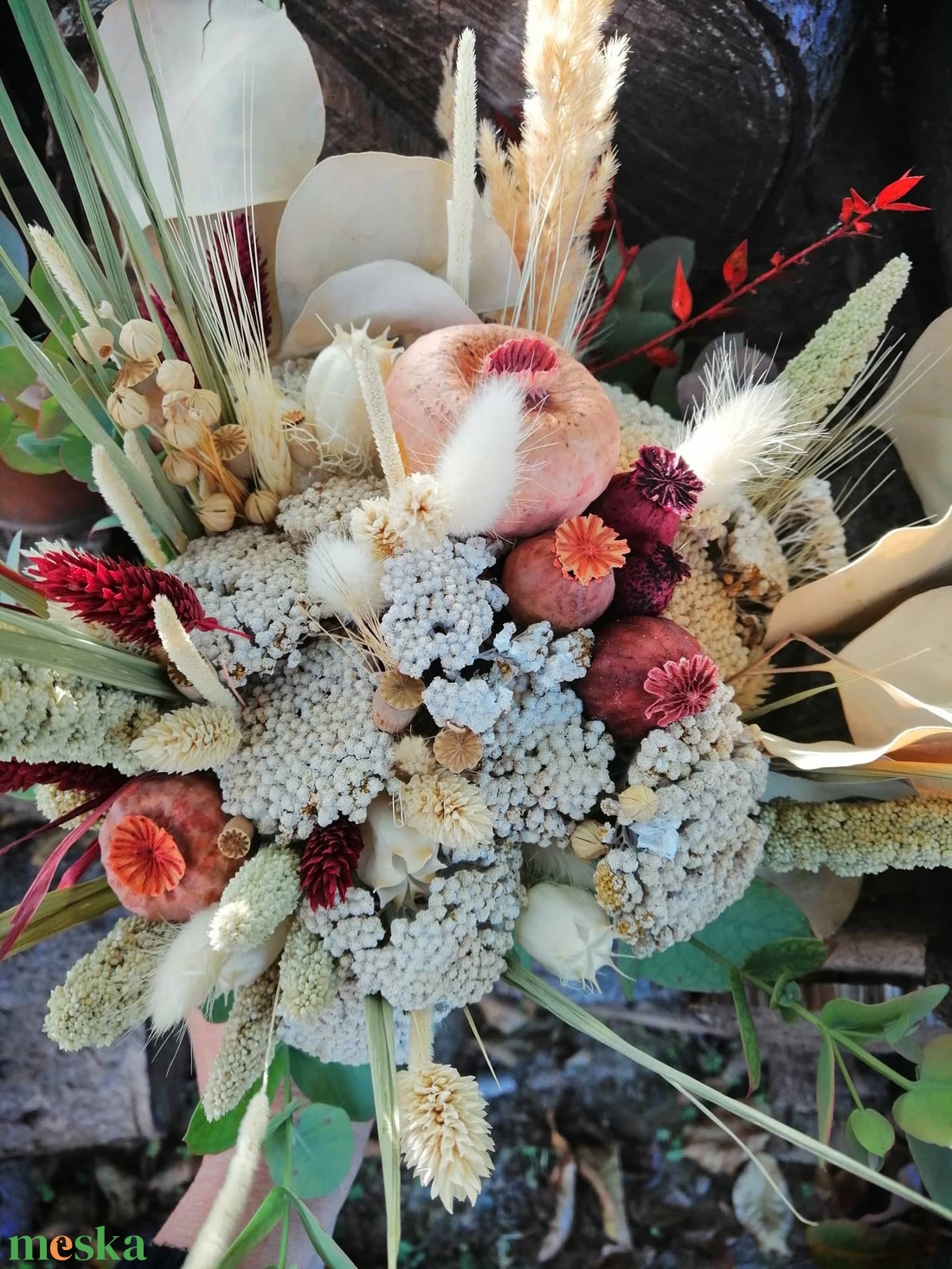 Menyasszonyi csokor szárított festett virágokból - esküvő - menyasszonyi- és dobócsokor - Meska.hu Menyasszonyi csokor szárított festett virágokból - esküvő - menyasszonyi- és dobócsokor - Meska.hu