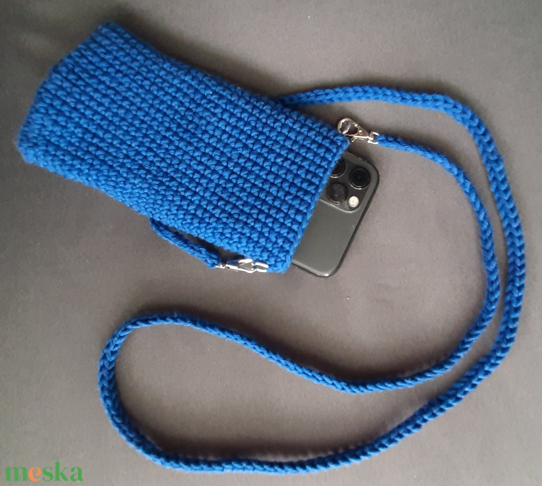 Telefon táska, fesztivál táska, horgolt tarisznya - táska & tok - kézitáska & válltáska - tarisznya - Meska.hu