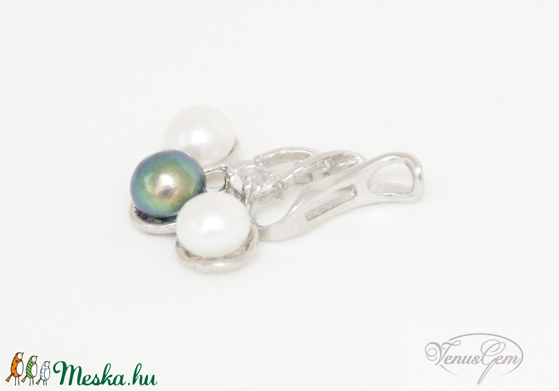 Tenyésztett gyöngy medál / Pearl pendant - - Meska.hu Tenyésztett gyöngy medál / Pearl pendant - - Meska.hu