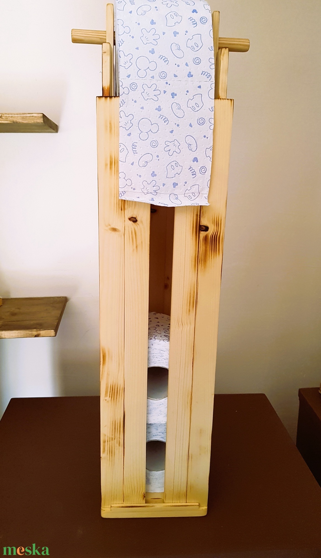 Wc papír tartó - otthon & életmód - fürdőszoba - fürdőszobai tároló - Meska.hu