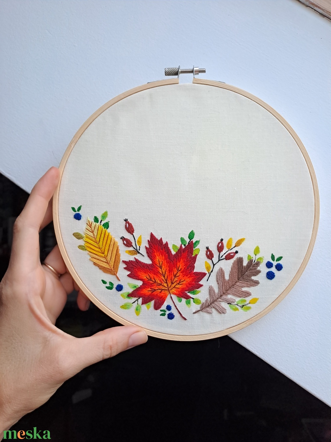 Kézi hímzés, választható szöveggel - esküvő - emlék & ajándék - szülőköszöntő ajándék - Meska.hu