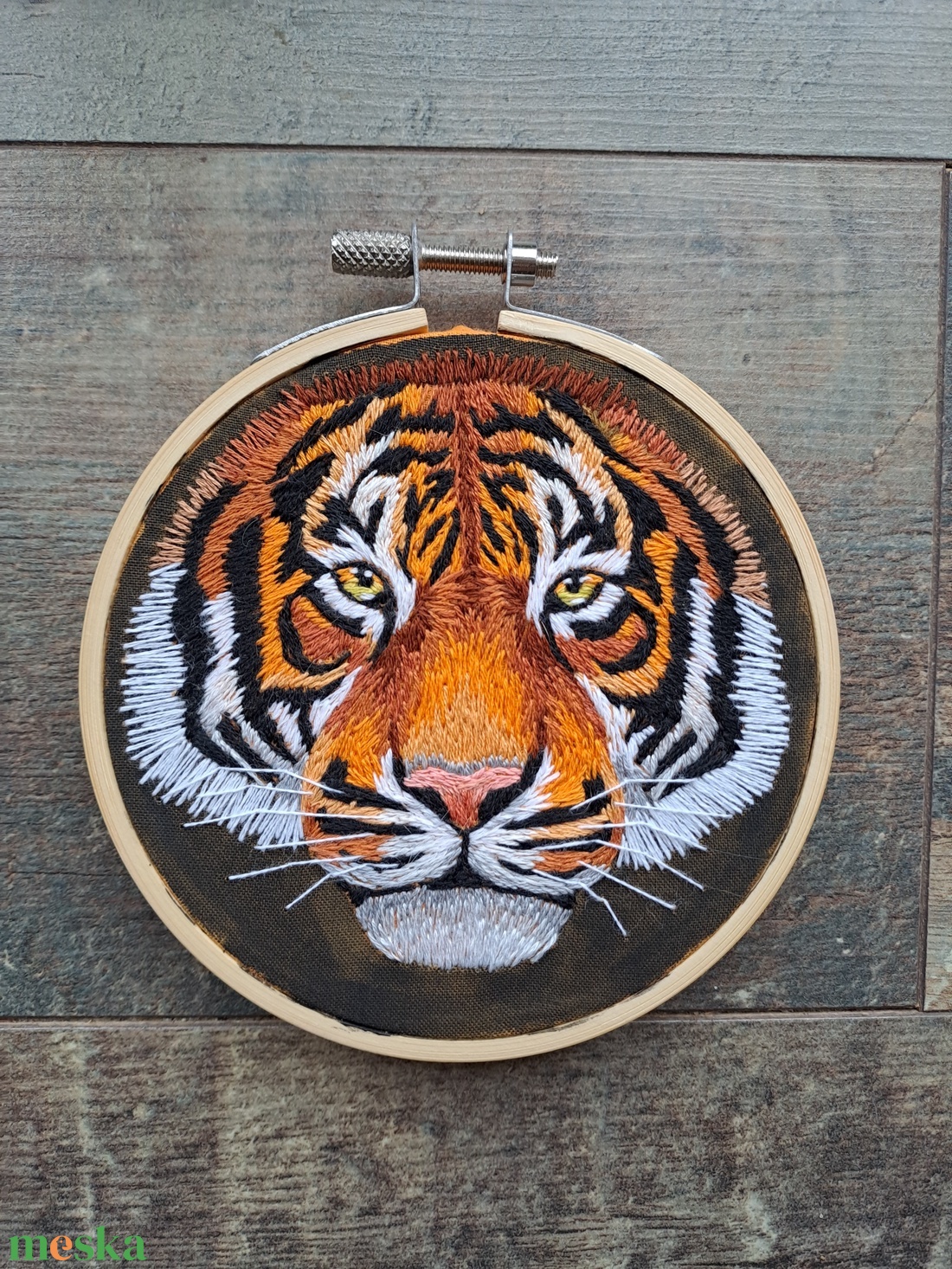 Tigris portré - művészet - textilkép - egyéb - Meska.hu Tigris portré - művészet - textilkép - egyéb - Meska.hu