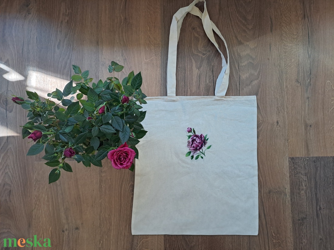 Bazsarózsás vászon táska - táska & tok - bevásárlás & shopper táska - shopper, textiltáska, szatyor - Meska.hu Bazsarózsás vászon táska - táska & tok - bevásárlás & shopper táska - shopper, textiltáska, szatyor - Meska.hu