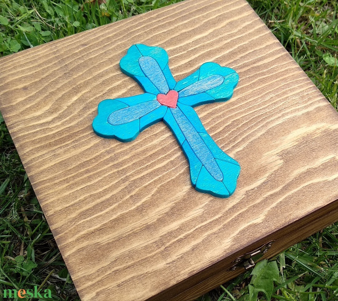 Emlékdoboz Keresztelőre - esküvő - emlék & ajándék - doboz - Meska.hu