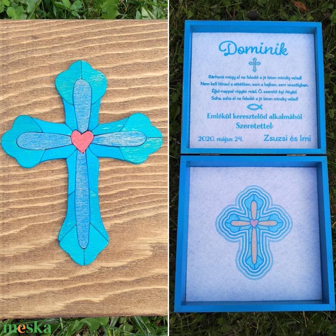 Emlékdoboz Keresztelőre - esküvő - emlék & ajándék - doboz - Meska.hu