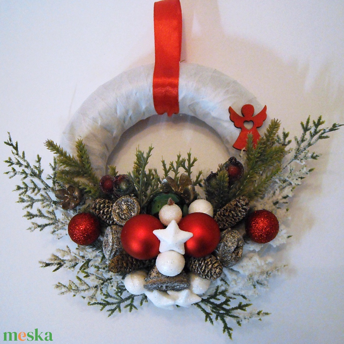 Karácsonyi kopogtató 13 - karácsony - karácsonyi lakásdekoráció - karácsonyi ajtódíszek - Meska.hu