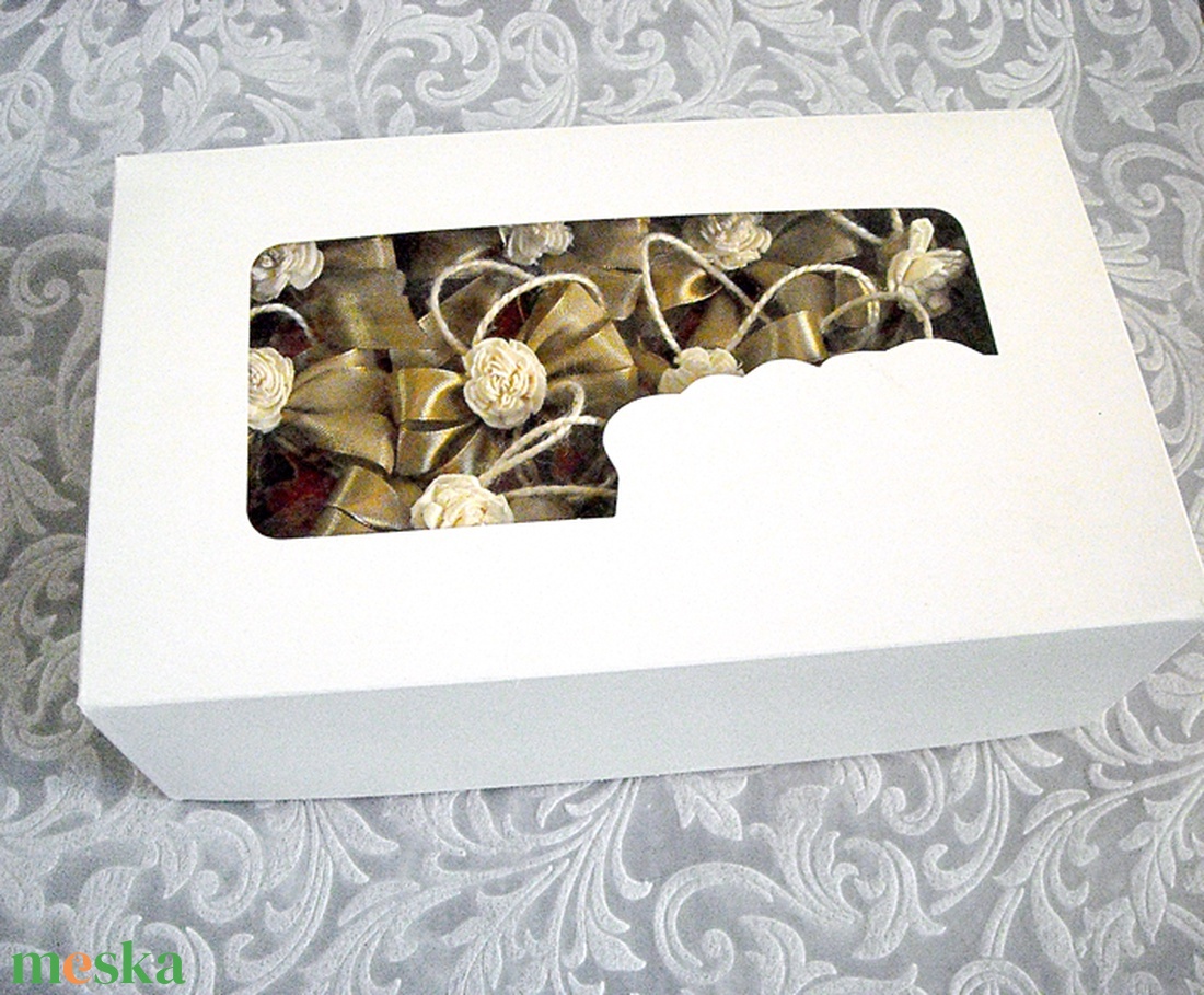 10db karácsonyfadísz dobozzal 106 - karácsony - karácsonyi lakásdekoráció - karácsonyfadíszek - Meska.hu