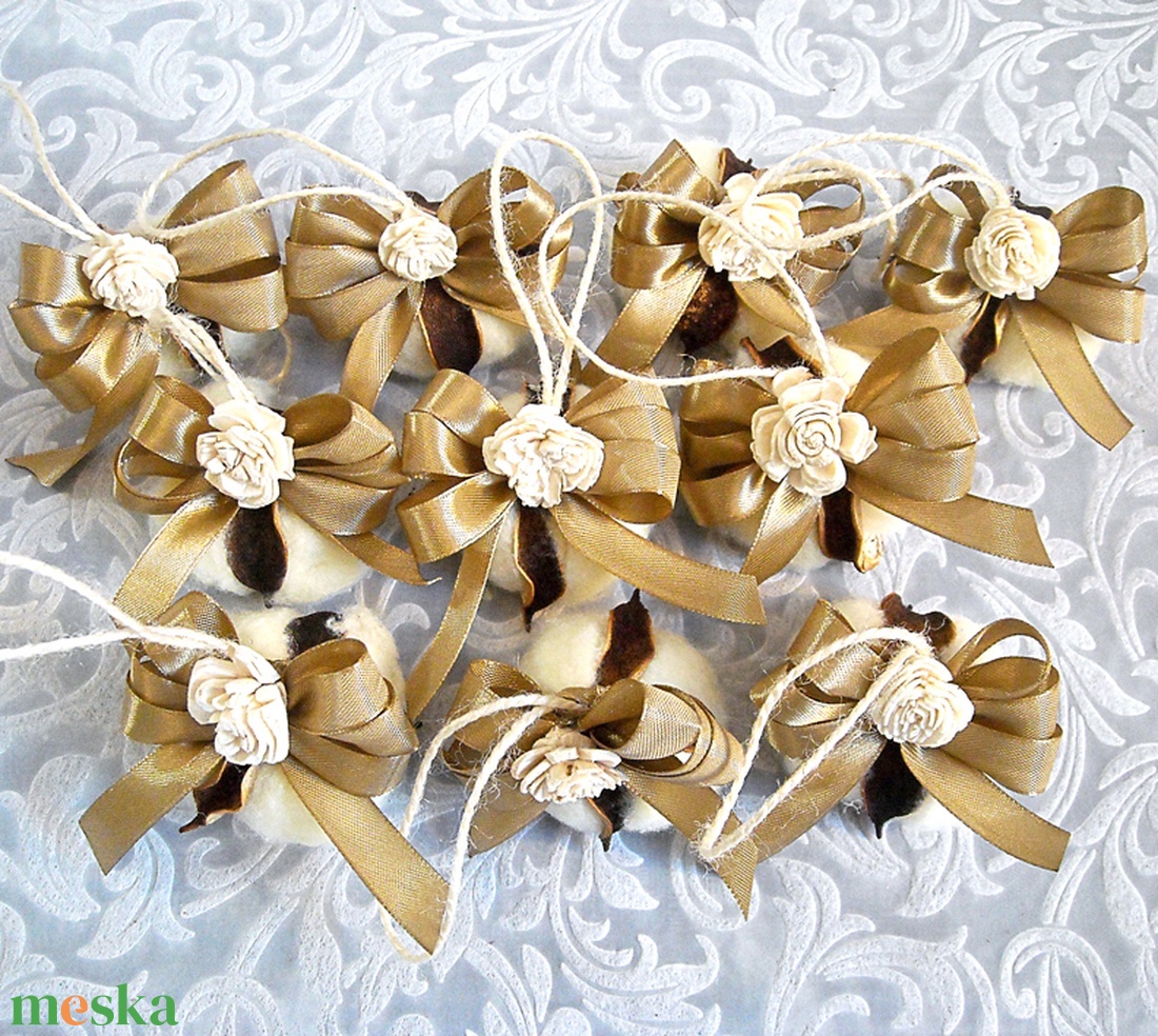 10db karácsonyfadísz dobozzal 107 - karácsony - karácsonyi lakásdekoráció - karácsonyfadíszek - Meska.hu