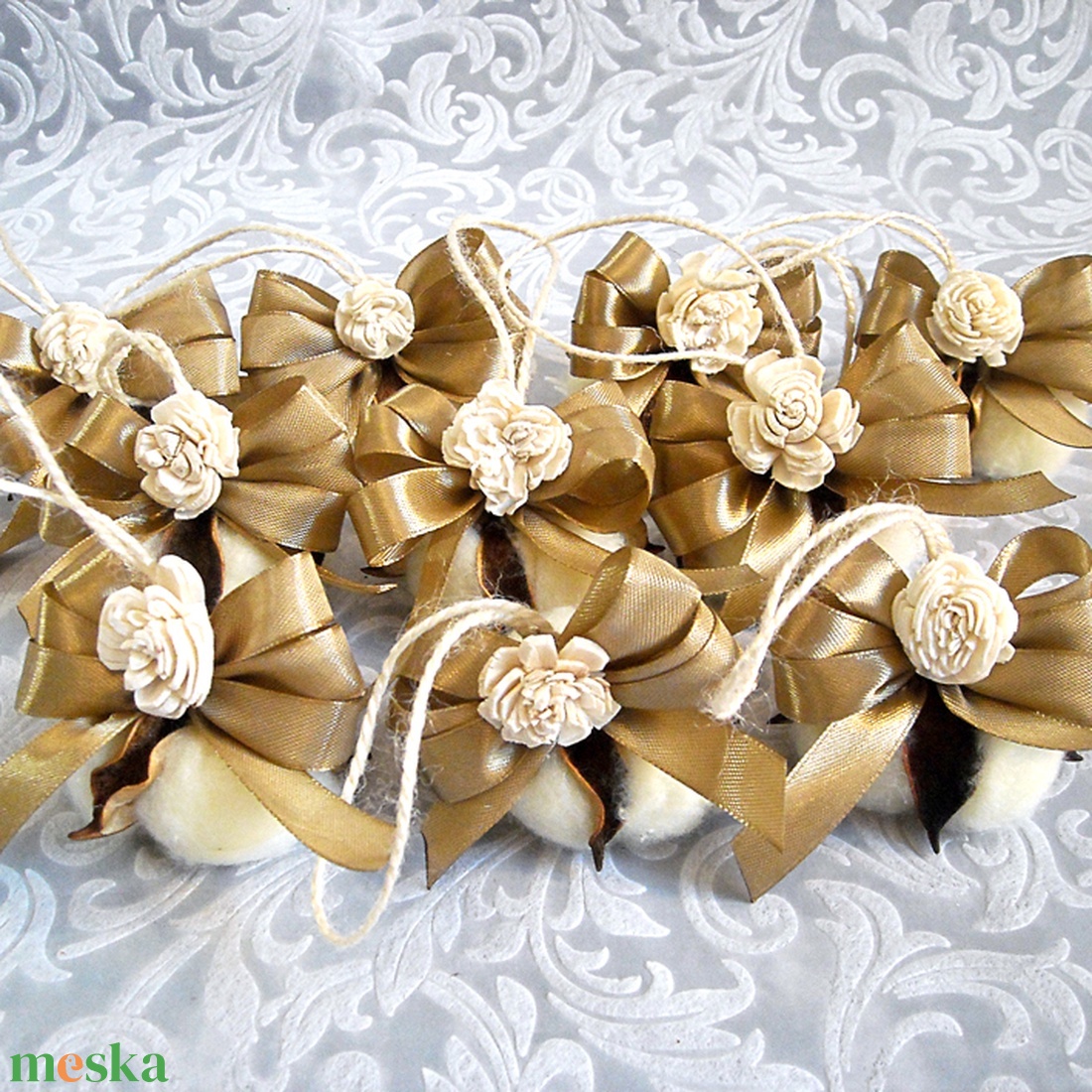 10db karácsonyfadísz dobozzal 107 - karácsony - karácsonyi lakásdekoráció - karácsonyfadíszek - Meska.hu