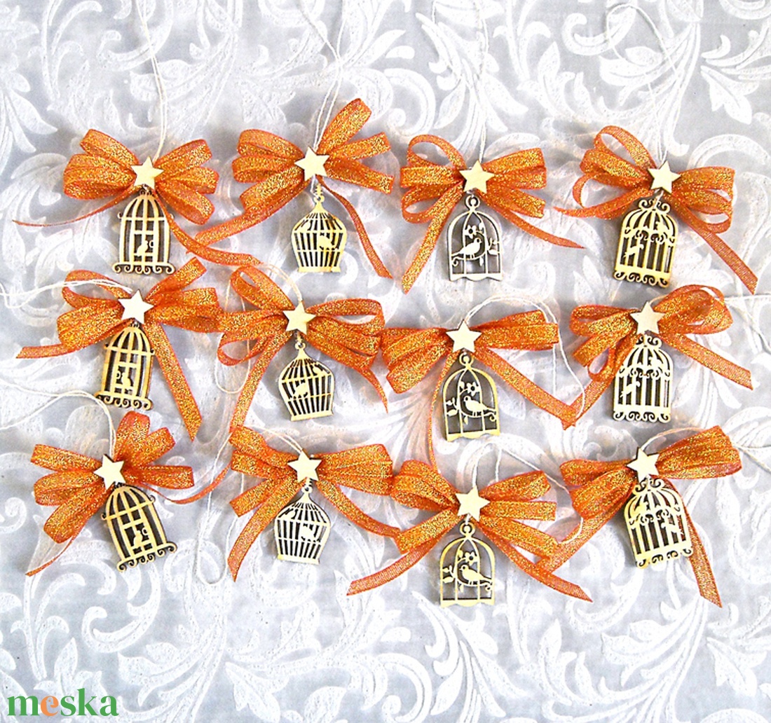 12db karácsonyfadísz dobozzal 108 - karácsony - karácsonyi lakásdekoráció - karácsonyfadíszek - Meska.hu