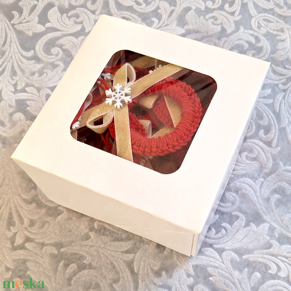 10db horgolt karácsonyfadísz 175 - karácsony - karácsonyi lakásdekoráció - karácsonyfadíszek - Meska.hu