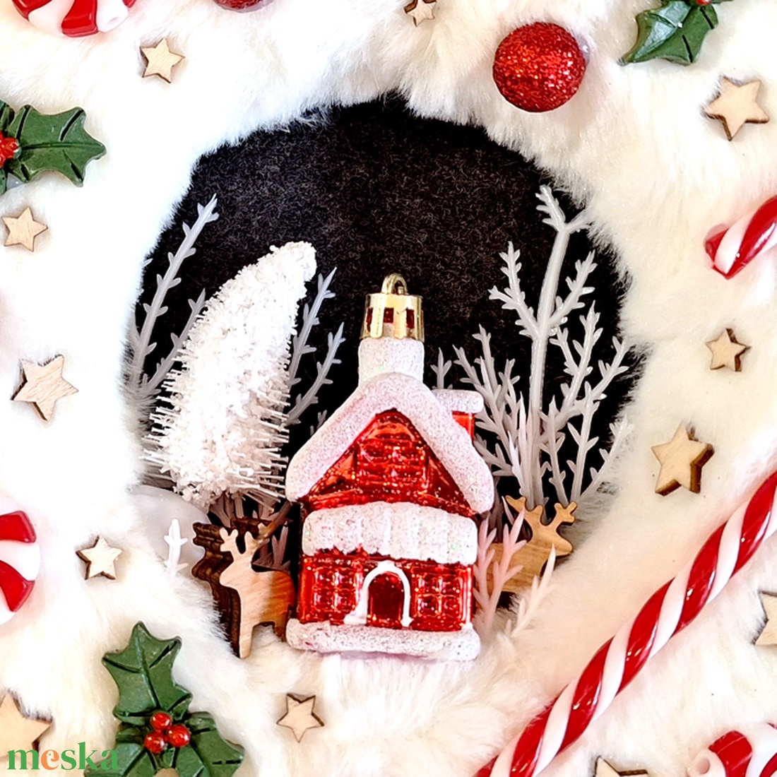 Karácsonyi kopogtató 176 - karácsony - karácsonyi lakásdekoráció - karácsonyi ajtódíszek - Meska.hu