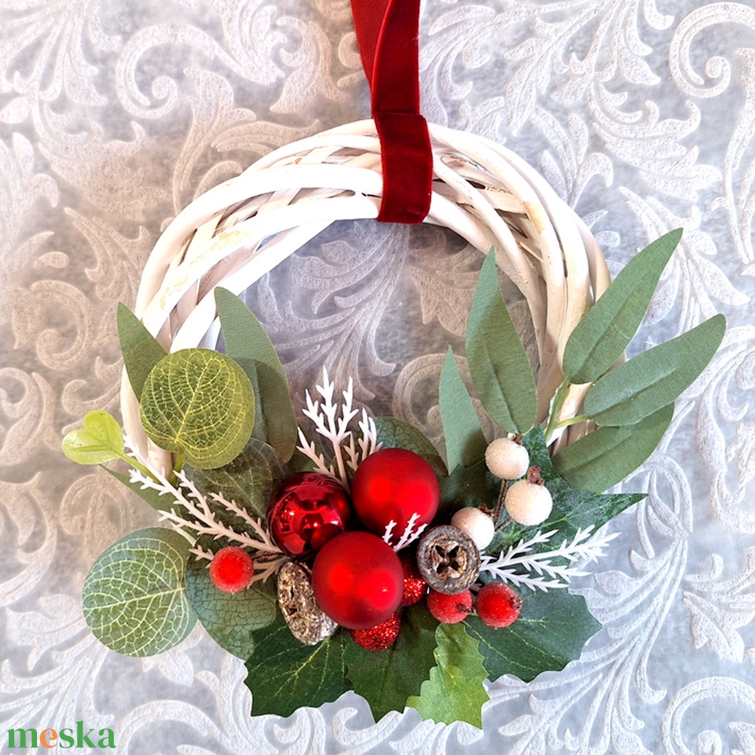 Karácsonyi kopogtató 177 - karácsony - karácsonyi lakásdekoráció - karácsonyi ajtódíszek - Meska.hu