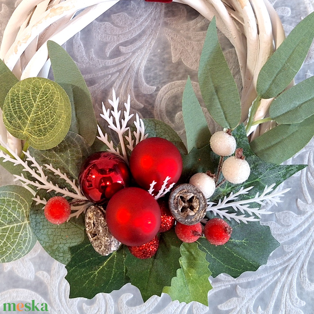 Karácsonyi kopogtató 177 - karácsony - karácsonyi lakásdekoráció - karácsonyi ajtódíszek - Meska.hu