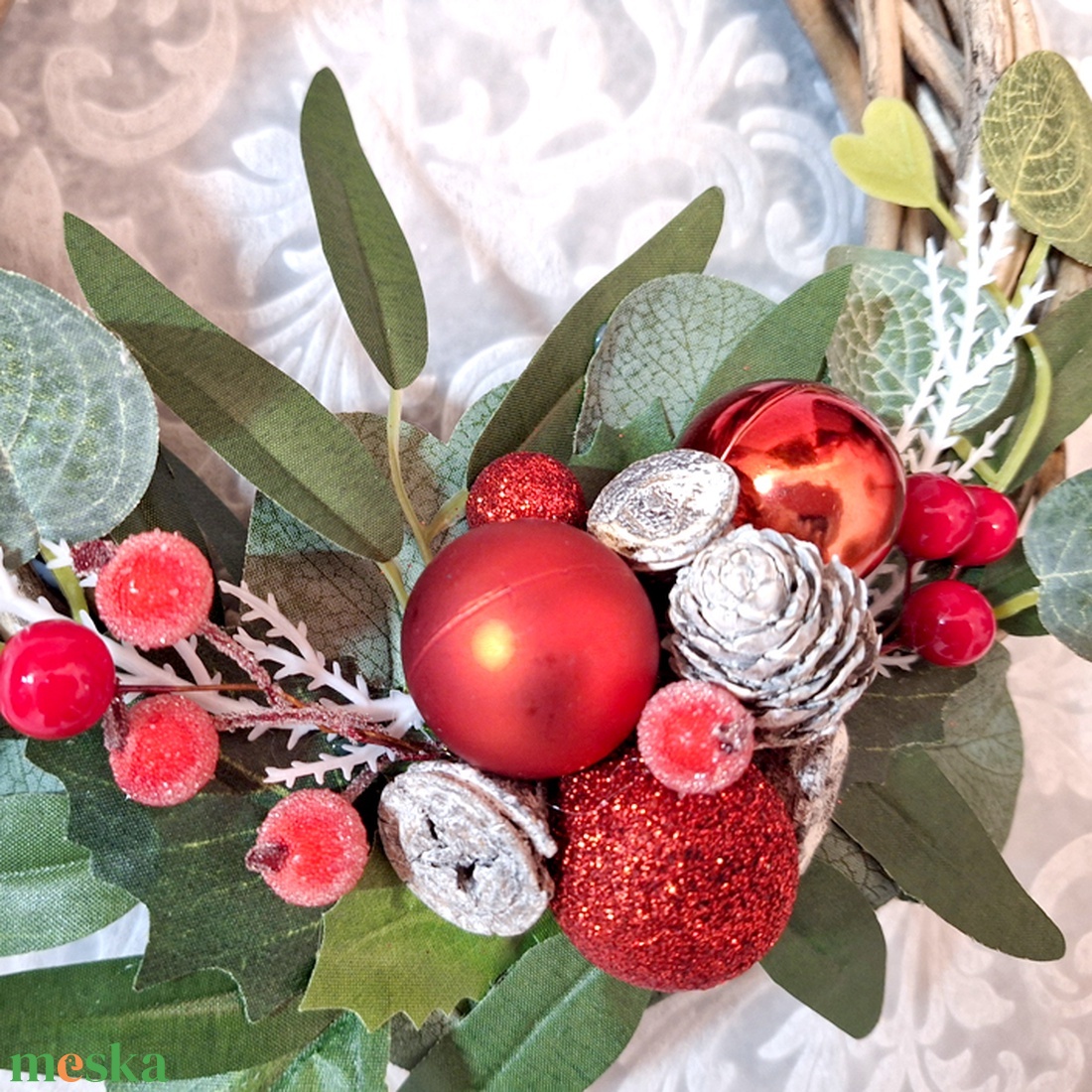 Karácsonyi kopogtató 178 - karácsony - karácsonyi lakásdekoráció - karácsonyi ajtódíszek - Meska.hu