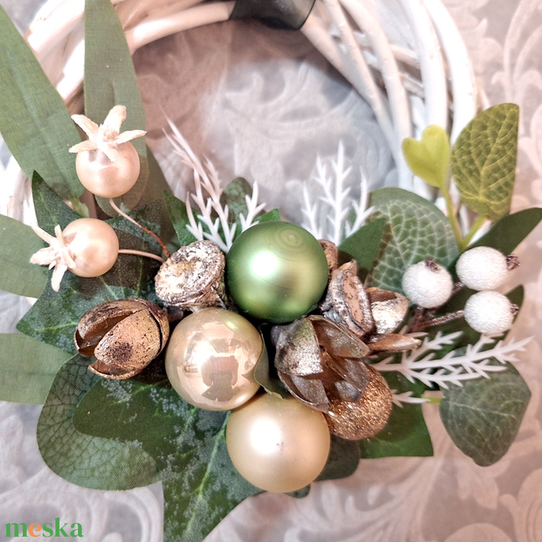 Karácsonyi kopogtató 179 - karácsony - karácsonyi lakásdekoráció - karácsonyi ajtódíszek - Meska.hu