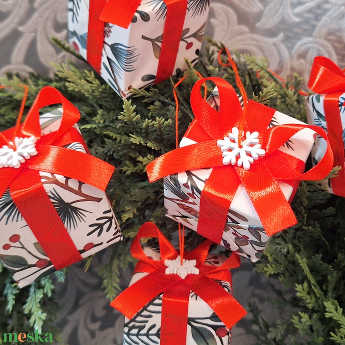 8db karácsonyfadísz 186 - karácsony - karácsonyi lakásdekoráció - karácsonyfadíszek - Meska.hu