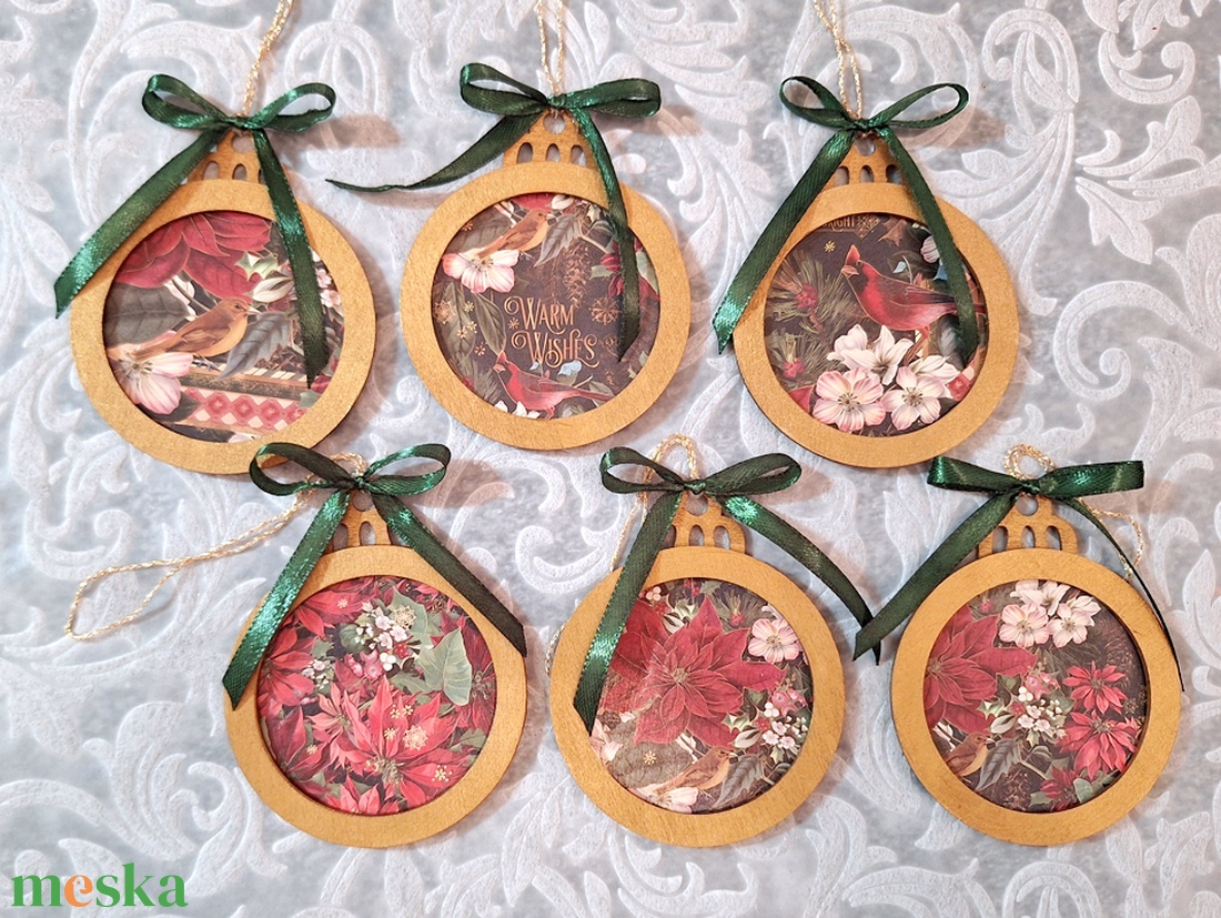 6db nagy karácsonyfadísz 188 - karácsony - karácsonyi lakásdekoráció - karácsonyfadíszek - Meska.hu