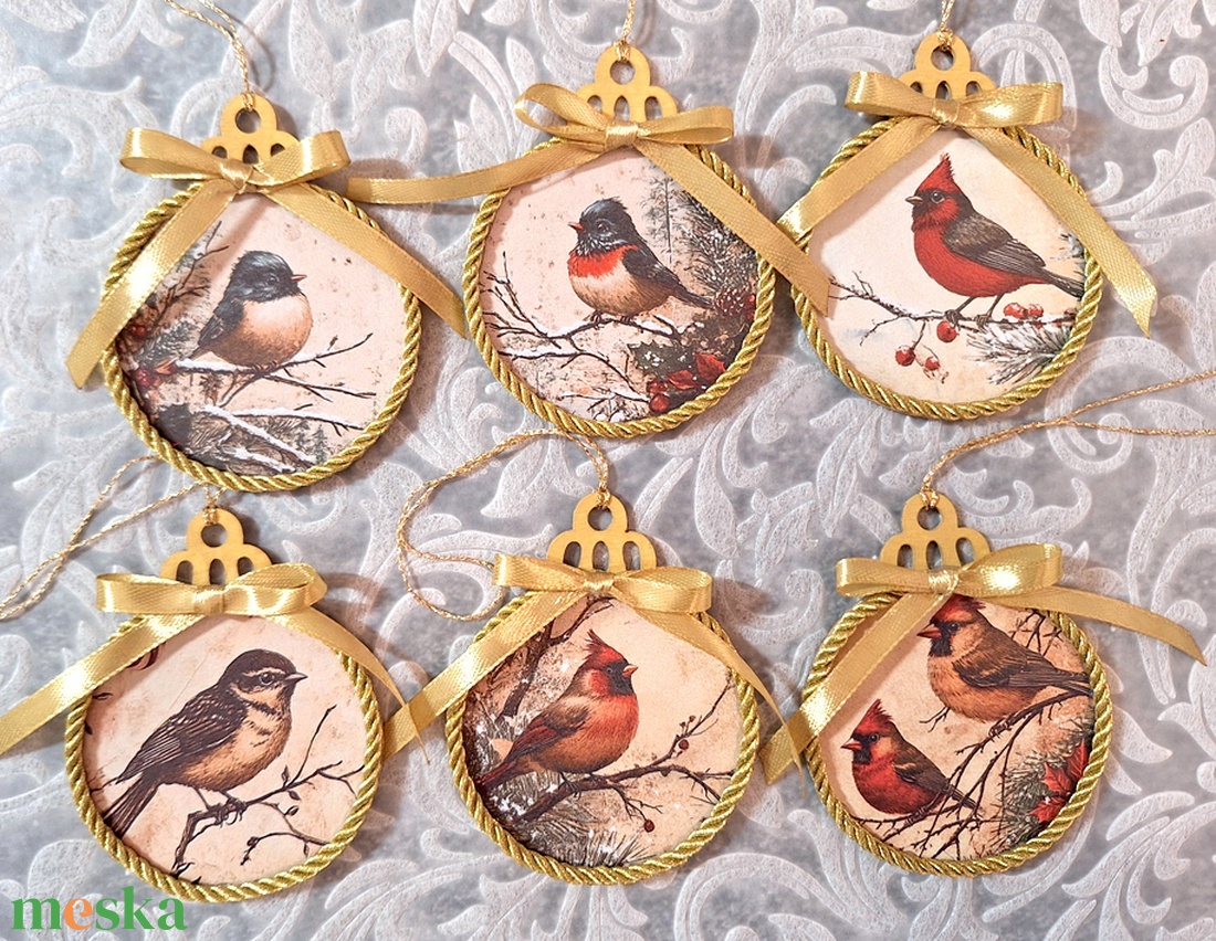 6db nagy karácsonyfadísz 192 - karácsony - karácsonyi lakásdekoráció - karácsonyfadíszek - Meska.hu