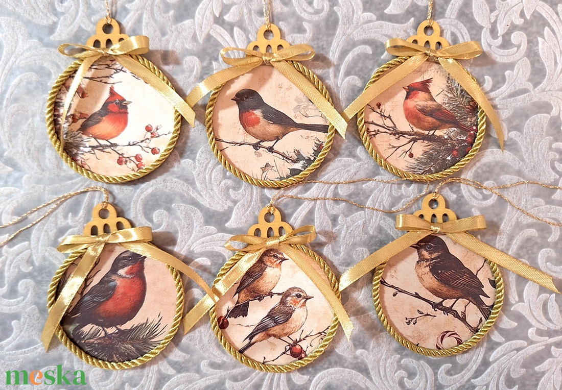 6db nagy karácsonyfadísz 193 - karácsony - karácsonyi lakásdekoráció - karácsonyfadíszek - Meska.hu