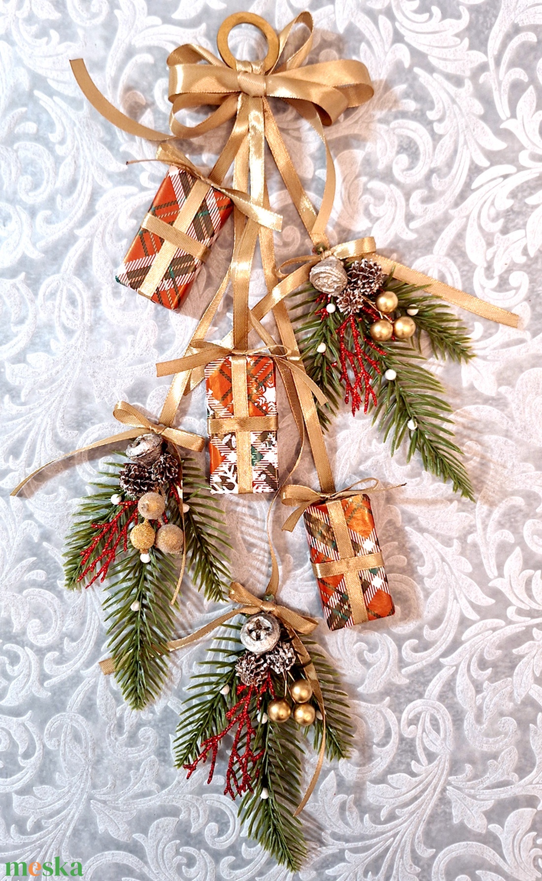 Karácsonyi ajtódísz 194 - karácsony - karácsonyi lakásdekoráció - karácsonyi ajtódíszek - Meska.hu