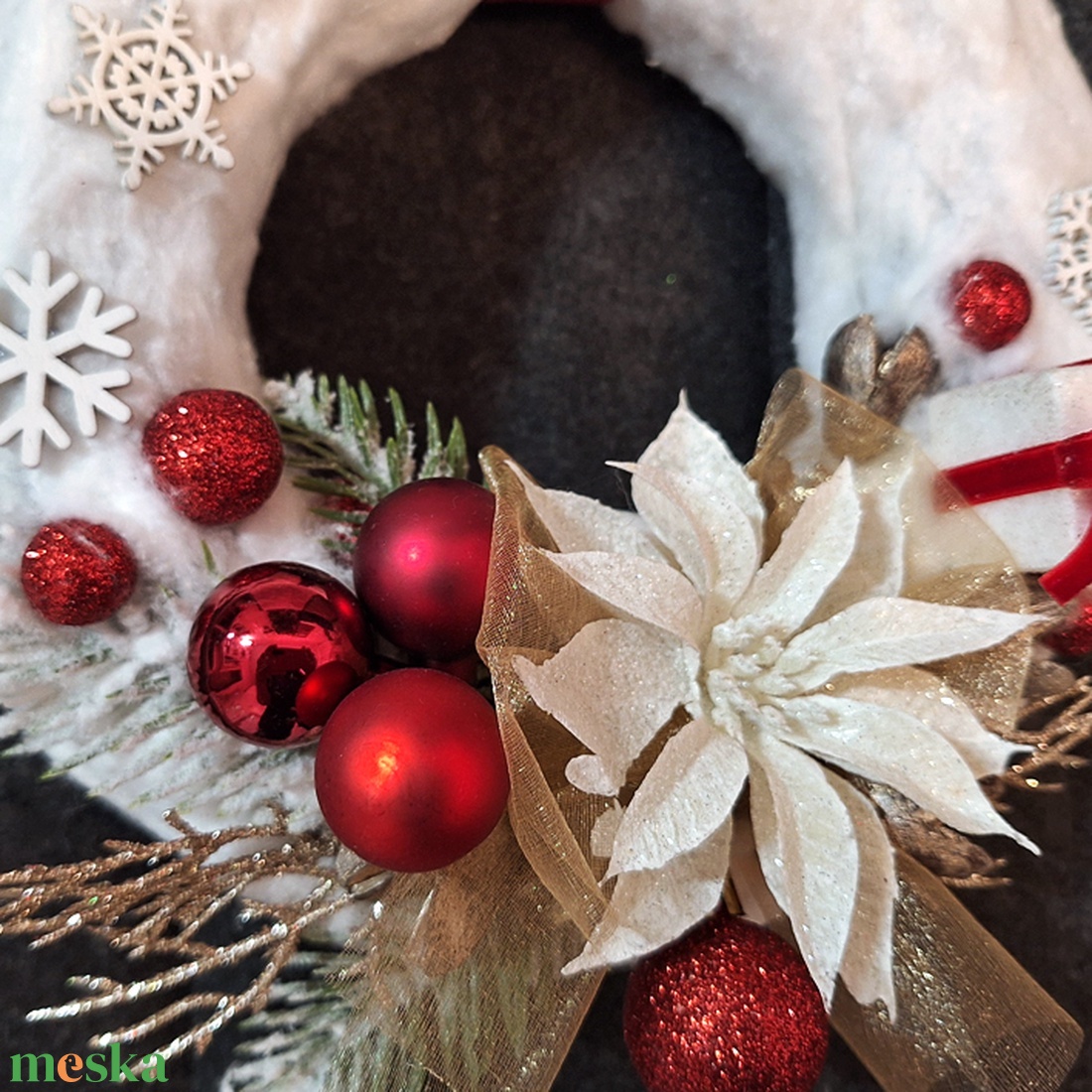 Karácsonyi kopogtató 26 - karácsony - karácsonyi lakásdekoráció - karácsonyi ajtódíszek - Meska.hu