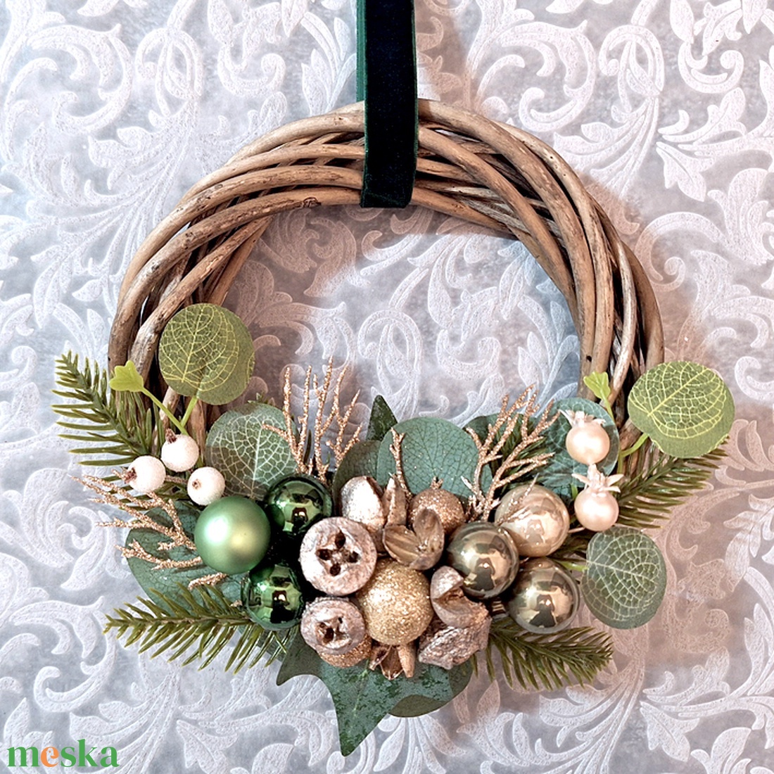 Karácsonyi kopogtató 195 - karácsony - karácsonyi lakásdekoráció - karácsonyi ajtódíszek - Meska.hu