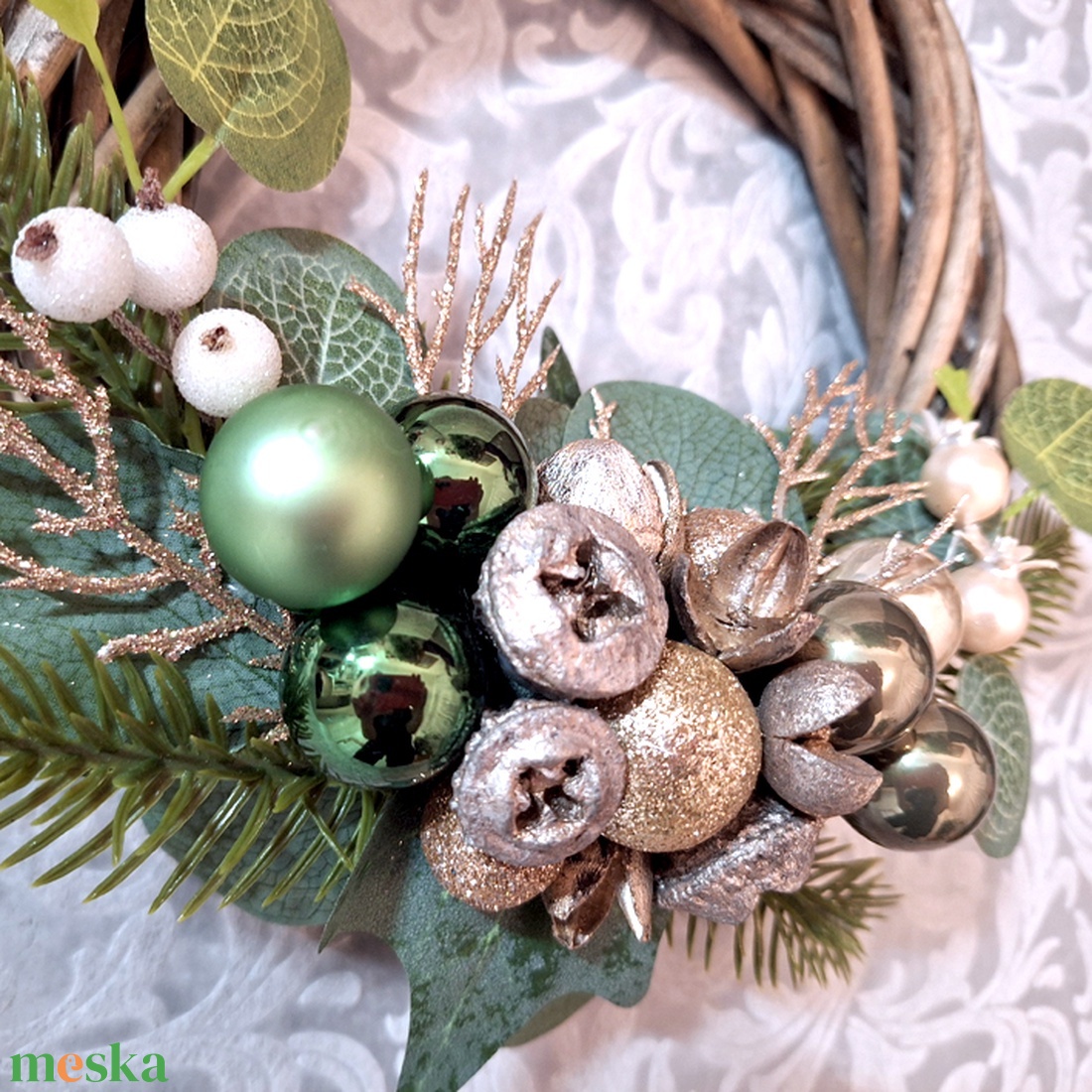 Karácsonyi kopogtató 195 - karácsony - karácsonyi lakásdekoráció - karácsonyi ajtódíszek - Meska.hu