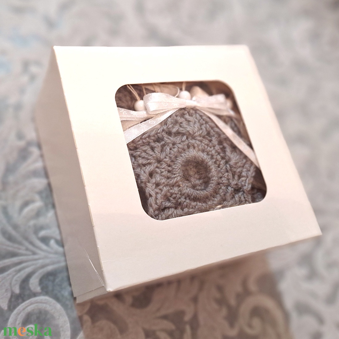 5db nagy horgolt karácsonyfadísz 196 - karácsony - karácsonyi lakásdekoráció - karácsonyfadíszek - Meska.hu