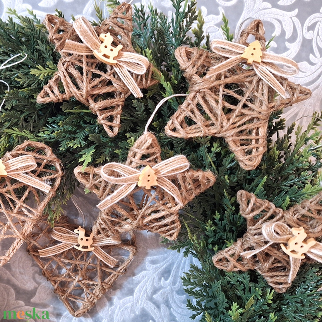 8db karácsonyfadísz 198 - karácsony - karácsonyi lakásdekoráció - karácsonyfadíszek - Meska.hu