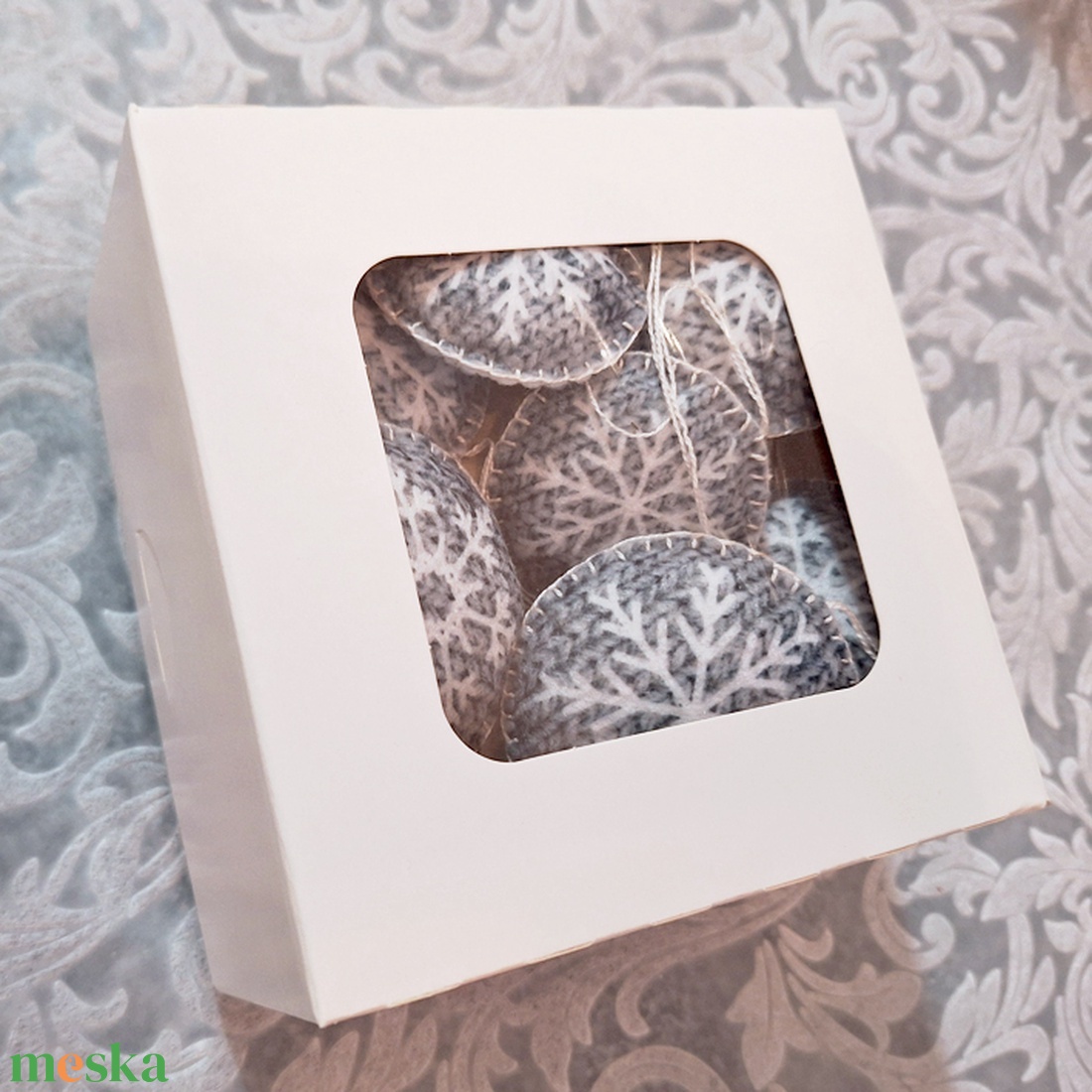 10db filc karácsonyfadísz 199 - karácsony - karácsonyi lakásdekoráció - karácsonyfadíszek - Meska.hu