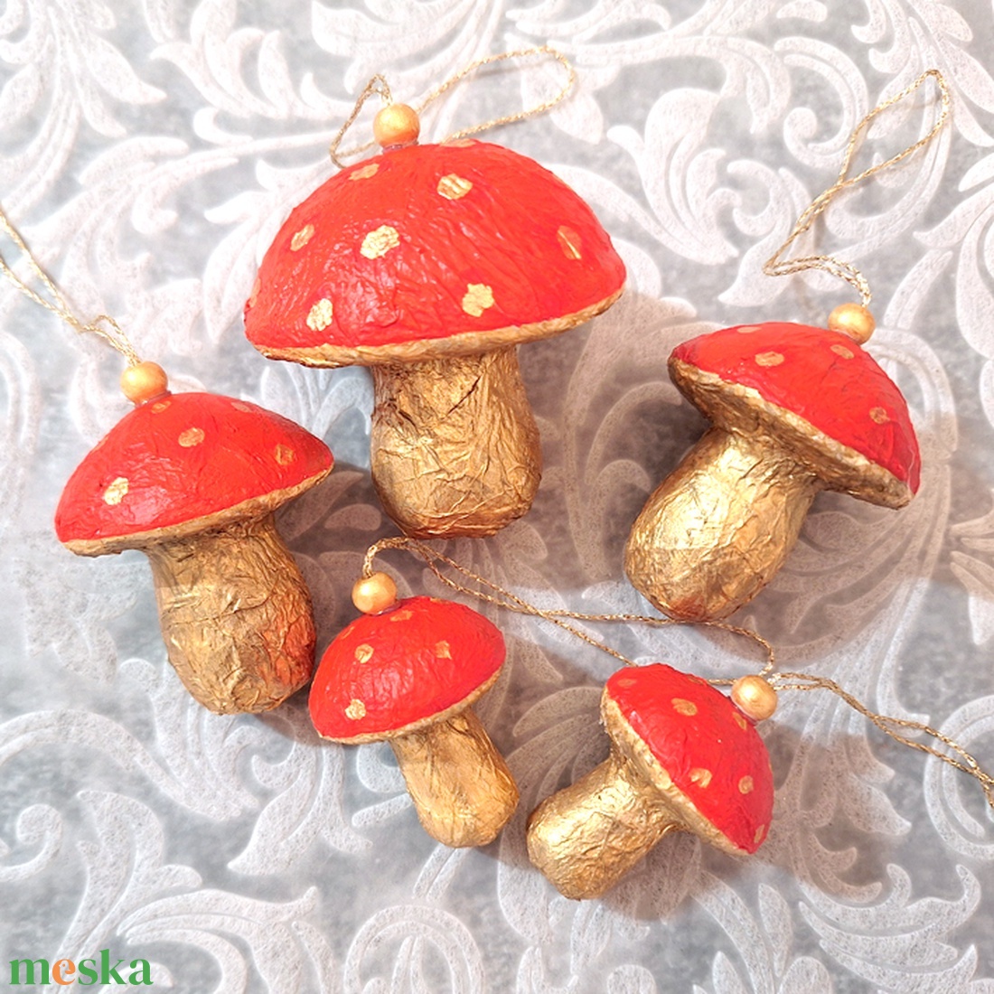 5db nagy karácsonyfadísz 202 - karácsony - karácsonyi lakásdekoráció - karácsonyfadíszek - Meska.hu