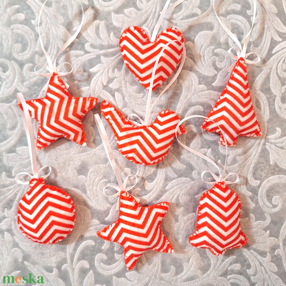 7db filc karácsonyfadísz 204 - karácsony - karácsonyi lakásdekoráció - karácsonyfadíszek - Meska.hu