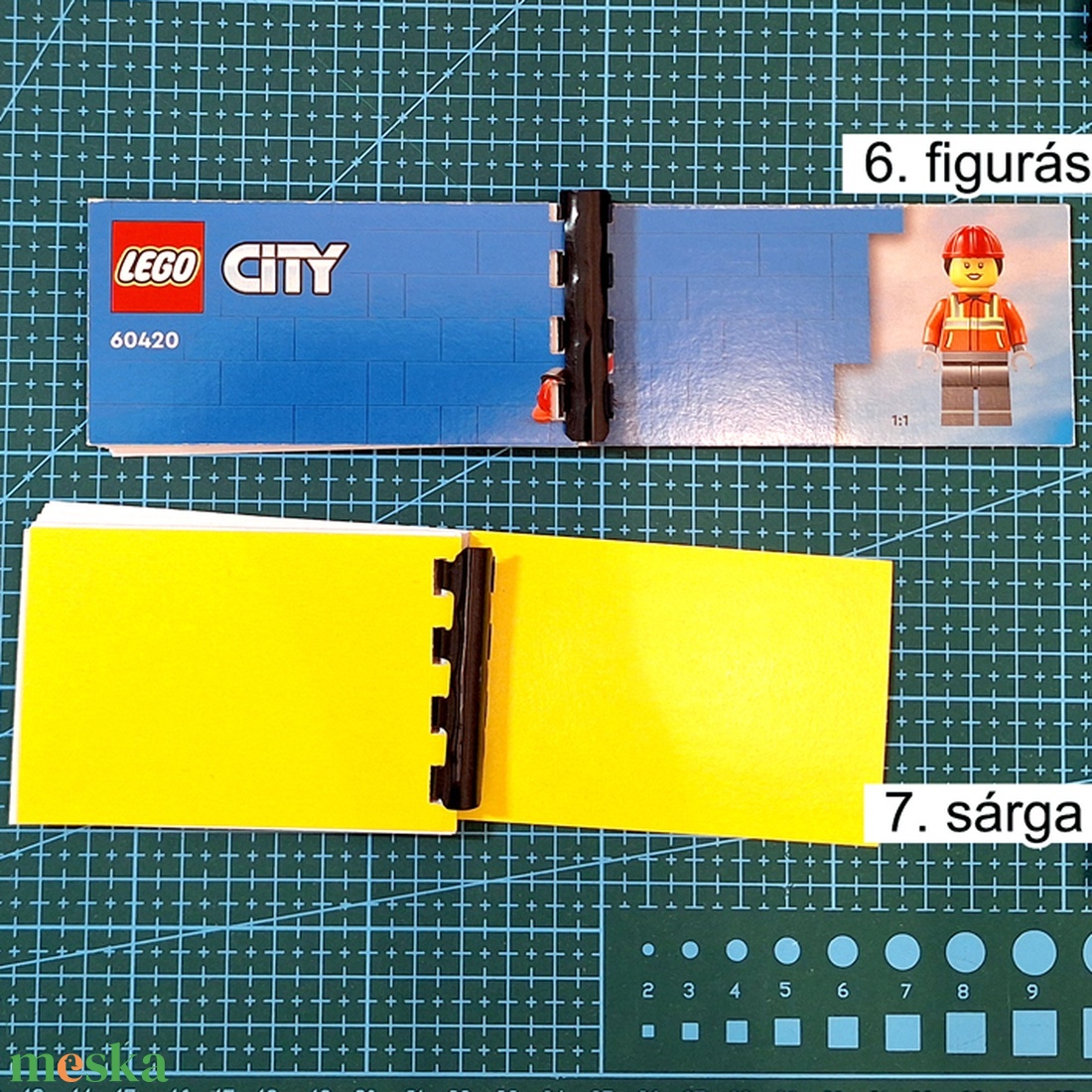 Lego city és karton notesz 6-7    - otthon & életmód - papír, írószer - jegyzetfüzet & napló - Meska.hu