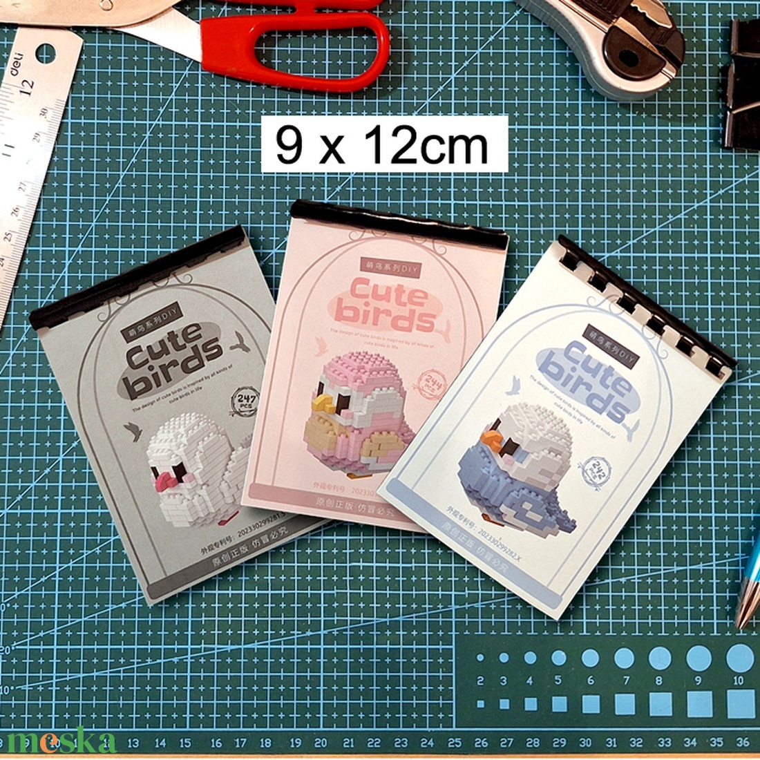 Madárka notesz  1-3 - otthon & életmód - papír, írószer - jegyzetfüzet & napló - Meska.hu