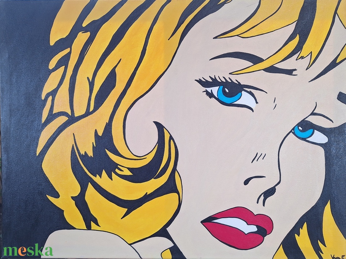 60x80 PopArt festmény - művészet - festmény - akril - Meska.hu